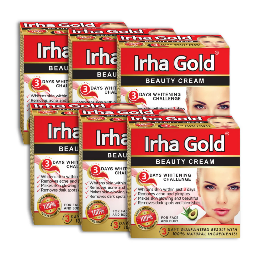 Irha Gold Beauty Cream (30gm) Pack of 6 Deal 1 Irha Gold Beauty Cream (30gm) Pack of 6 Deal