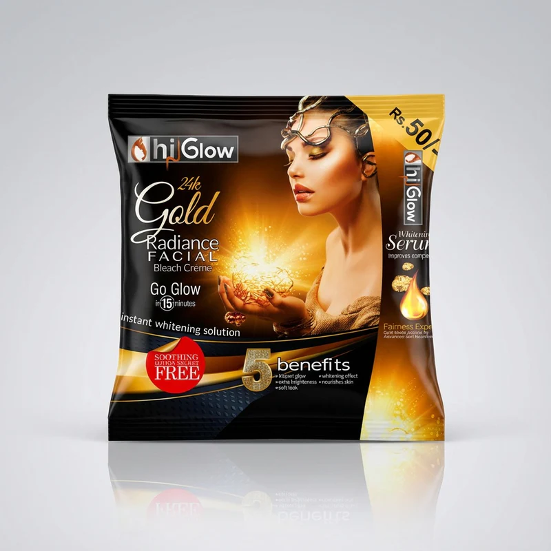 Hi Glow 24K Gold Radiance Bleach Cream 1 Hi Glow 24K Gold Radiance Bleach Cream