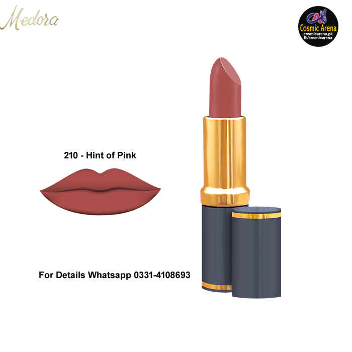 Medora Matte Lipstick Shade #210 Hint of Pink 1 Medora Matte Lipstick Shade #210 Hint of Pink