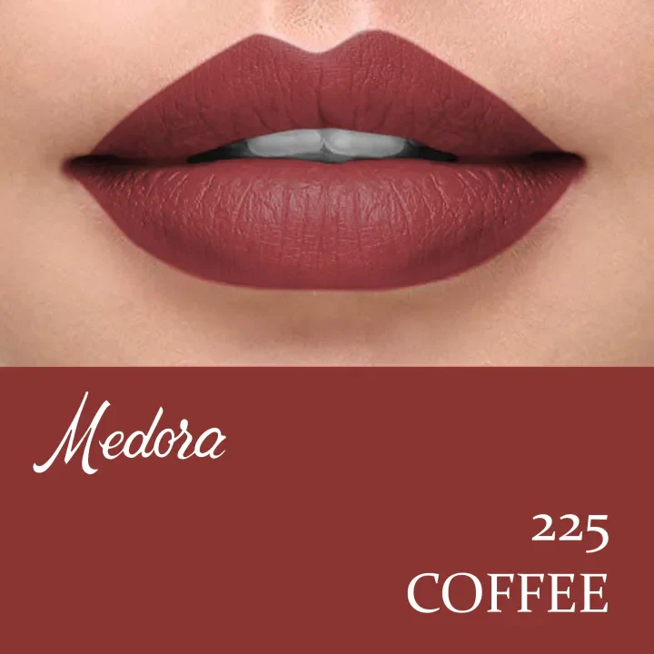 Medora Matte Lipstick Shade #225 Coffee 1 Medora Matte Lipstick Shade #225 Coffee