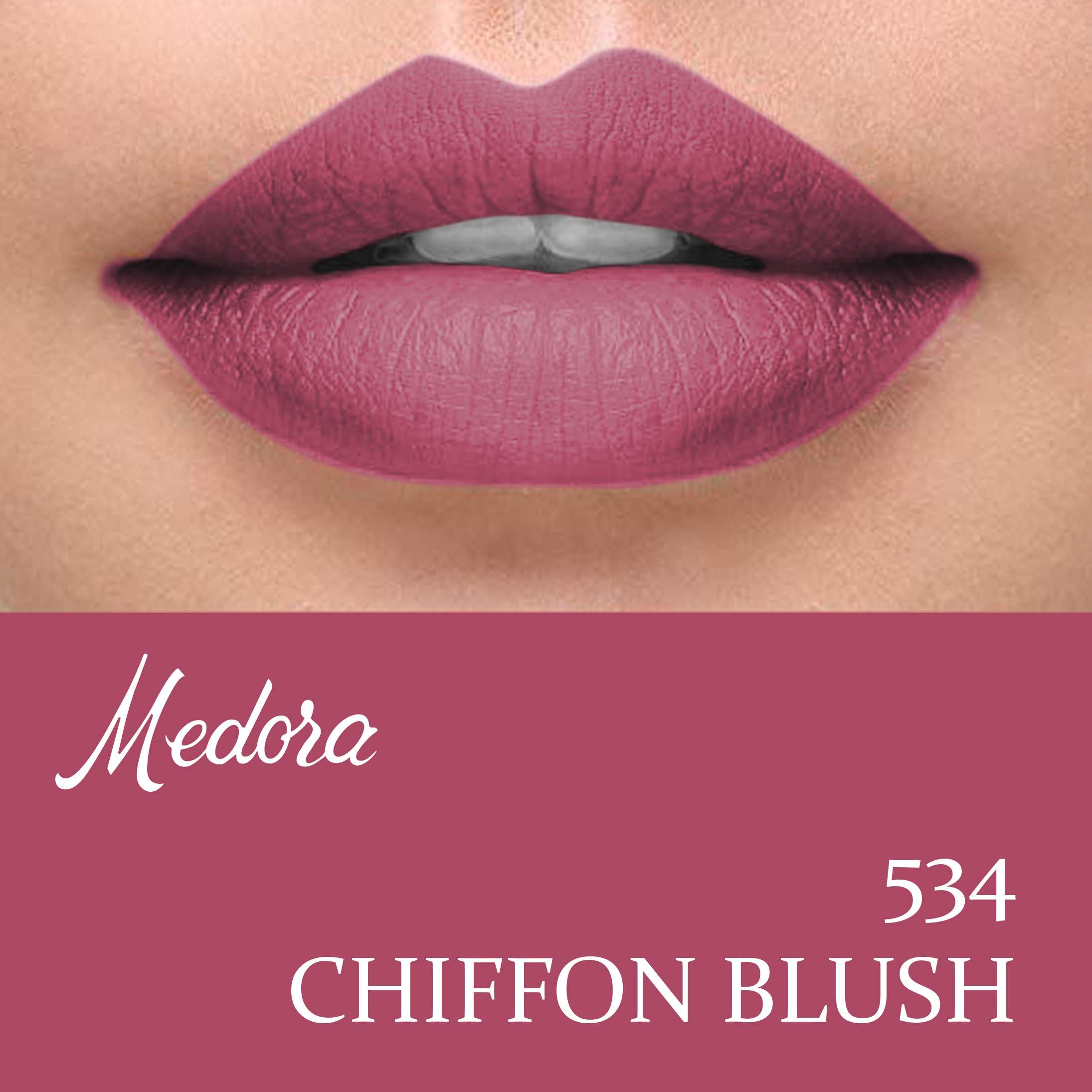 Medora Matte Lipstick Shade #534 Chiffon Blush 1 Medora Matte Lipstick Shade #534 Chiffon Blush