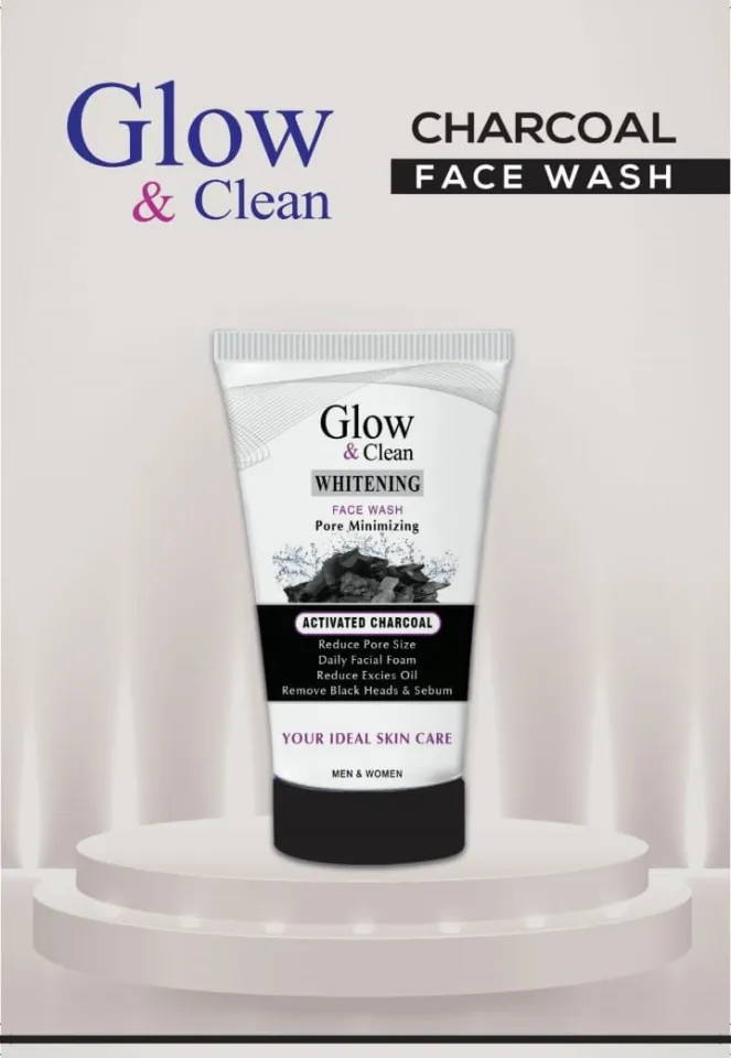 Glow & Clean Whitening Face Wash Charcoal 1 Glow & Clean Whitening Face Wash Charcoal