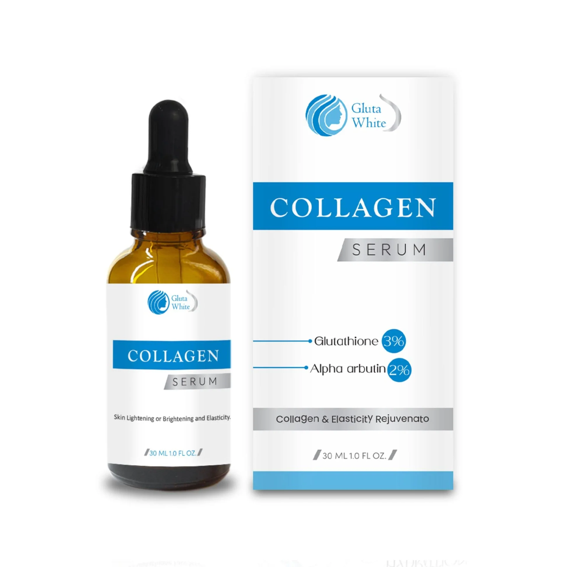 Gluta White Collagen Serum for Anti Aging & Brightening (30ml) 1 Gluta White Collagen Serum for Anti Aging & Brightening (30ml)