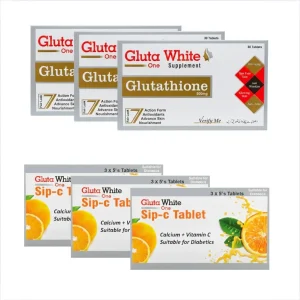 Gluta White Skin Whitening Supplement (45 Day)