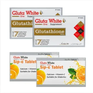Gluta White Whitening Capsule Set at Discount Price (30 Days)
