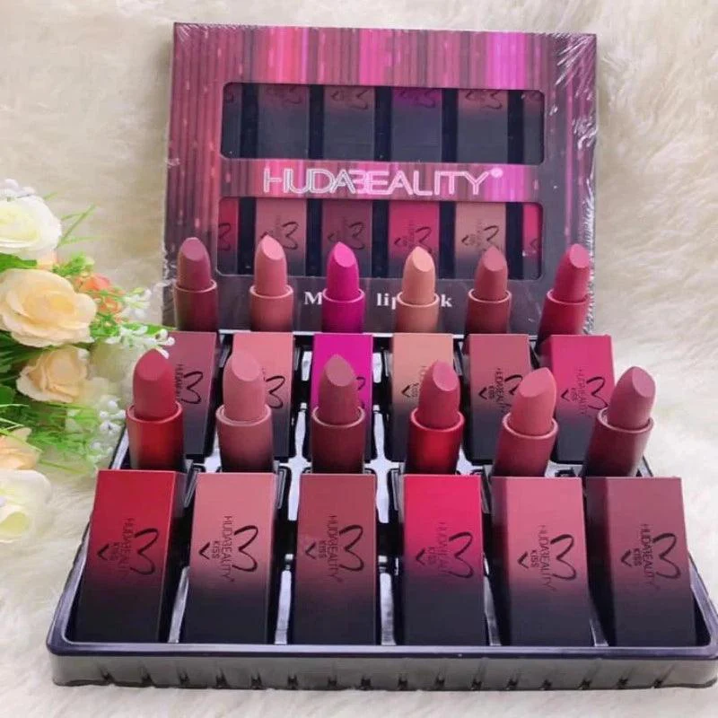 Huda Beauty Matte Finish Lips Sets (Pack of 12) 1 Huda Beauty Matte Finish Lips Sets (Pack of 12)