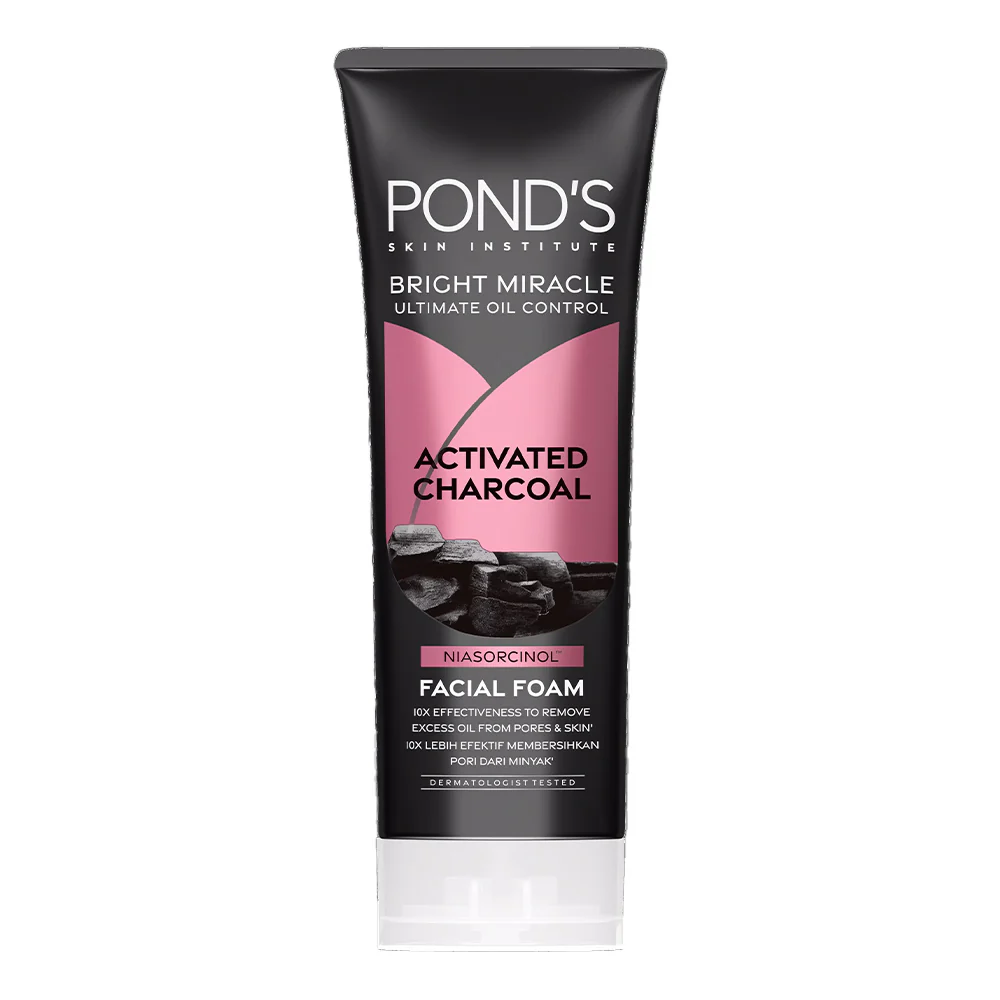 Ponds Bright Miracle Activated Charcoal Facial Foam (100gm) 1 Ponds Bright Miracle Activated Charcoal Facial Foam (100gm)