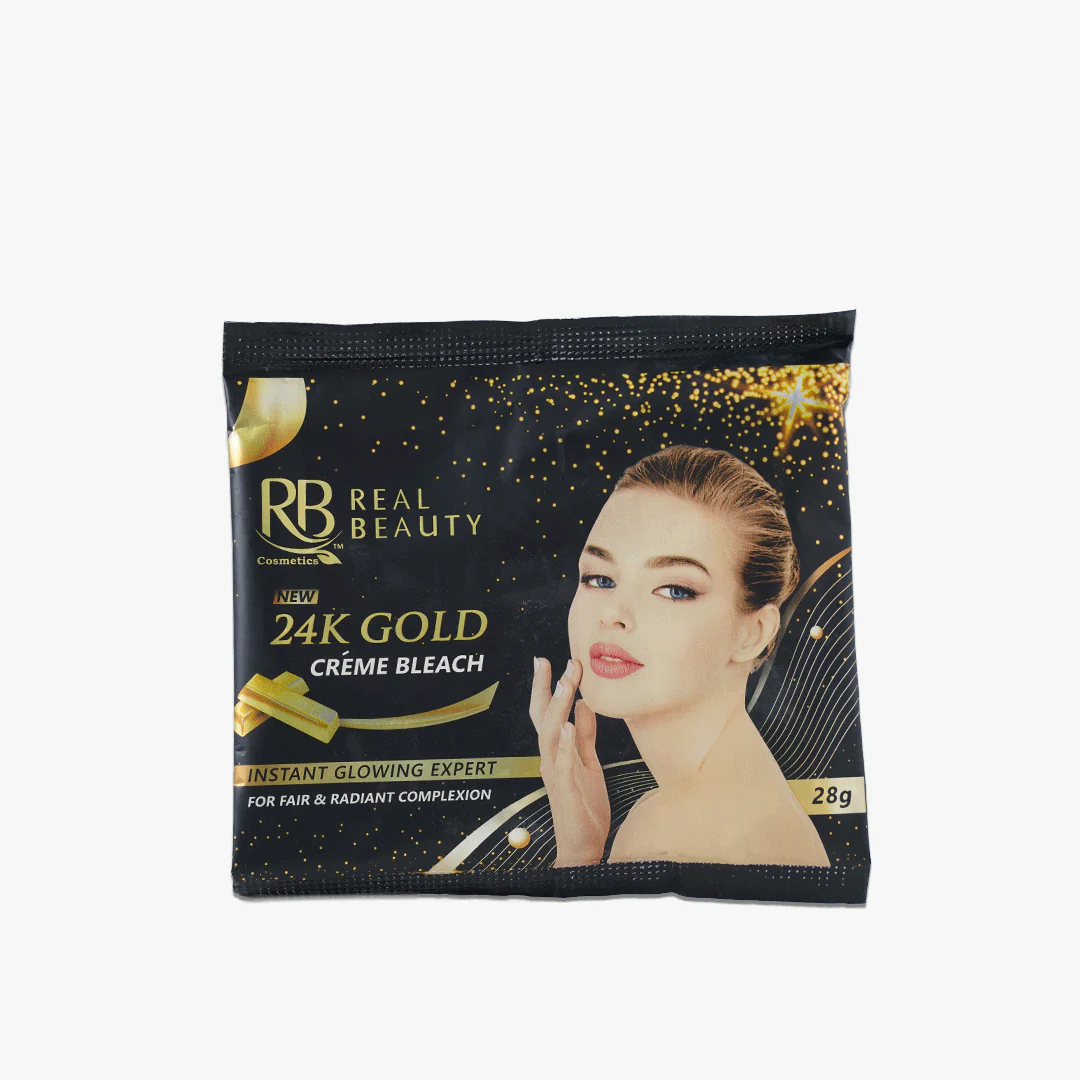 Real Beauty 24K Gold Creme Bleach 1 Real Beauty 24K Gold Creme Bleach
