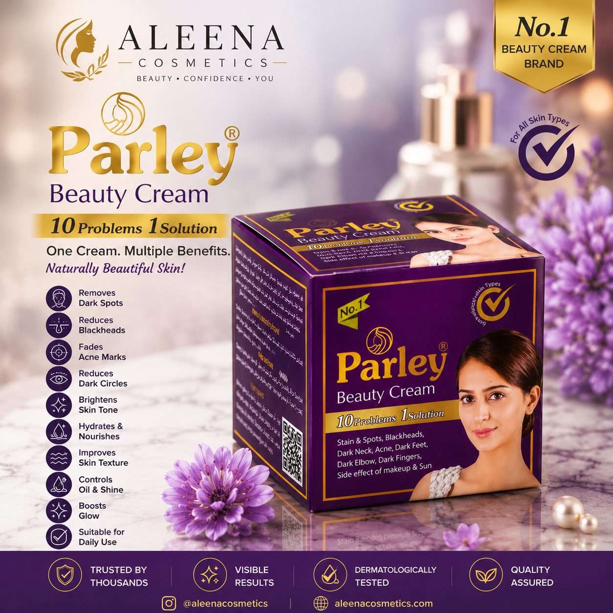 Parley Skincare: Why This Pakistani Beauty Brand Is a Customer Favorite 1 Parley Beauty Cream for glowing skin - removes dark spots, reduces blackheads, brightens skin tone - buy online at Aleena Cosmetics